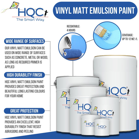 10L - 20L HQC Vinyl Matt Emulsion Paint - PaintOutlet.co.uk