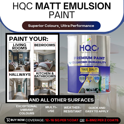 HQC Matt Emulsion Paint - PaintOutlet.co.uk